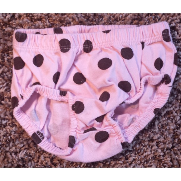 Girl's Size 9 M 6-9 Months 2 Piece Brown Floral J. Beans Dress, Carter's Dots DC - Picture 4 of 4